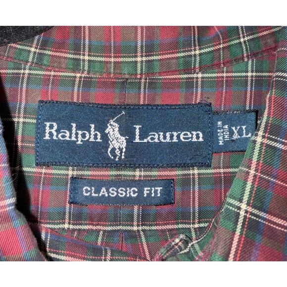 Ralph Lauren Plaid Button Down Shirt Classic Fit XL Men's Long Sleeve **Read** - Picture 2 of 7